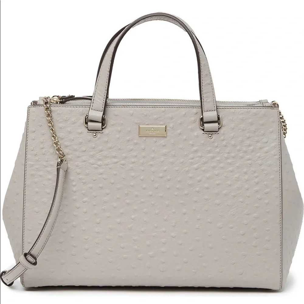 NWOT Kate spade Loden Bristol drive ostrich satchel